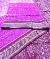7444 ATASHI (F) Sambalpuri  Handwoven Cotton Saree