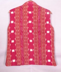 Red sambalpuri cotton jacket