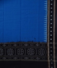 Egyptian blue black sambalpuri handloom cotton dupatta