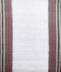 White and black  sambalpuri silk saree