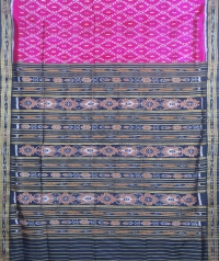 Purple and black khandua  silk saree