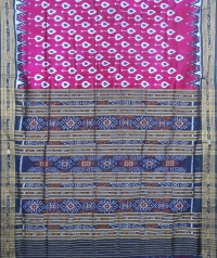 Purple and black khandua  silk saree