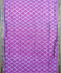 Purple and black khandua silk saree