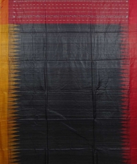 Aegean & yellow colour handwoven tussar silk saree  