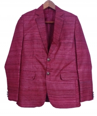 Maroon men tussar blazer