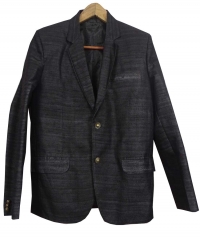 Black men tussar blazer