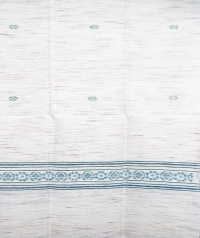 Off white handwoven tussar shawl