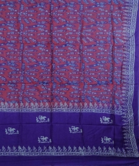 Violet & Pink handwoven tussar dupatta