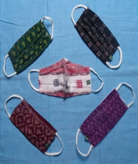 Sambalpuri handloom  mask set of 5 pieces