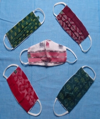 Sambalpuri handloom  mask set of 5 pieces