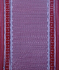Red handwoven sambalpuri cotton saree