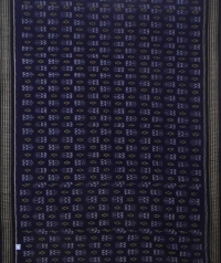 Violet black handwoven sambalpuri cotton saree