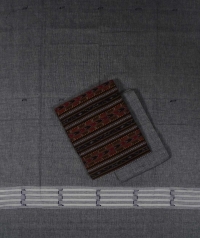 Black grey  handwoven cotton suit piece