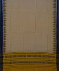 Yellow black handwoven cotton suit piece