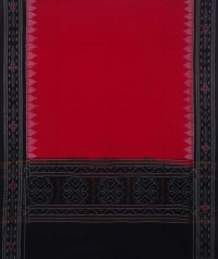 Black red handwoven cotton suit piece 