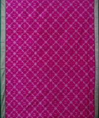 Pink green handwoven sambalpuri silk saree