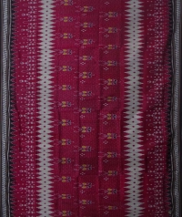 Magenta black handwoven khandua silk saree