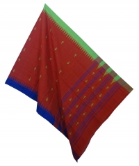 Brick red handwoven kotpad dupatta