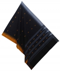 Black handwoven kotpad dupatta