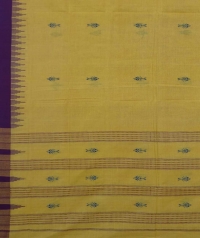 Yellow handwoven kotpad dupatta