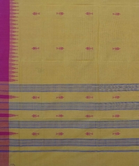 Yellow handwoven kotpad dupatta