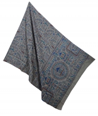 Multicolour  handwoven tussar dupatta