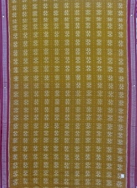 Tormbone and marron colour handwoven cotton saree