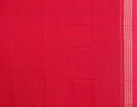 Navy blue and red colour handwoven cotton saree