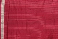 Aegean and red colour handwoven cotton saree