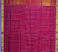 Olive and brown colour handwoven tissue silk saree