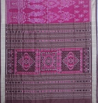  Traffic purple and chocolate colour handwoven silk saree