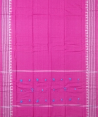 Signal blue and pink colour handwoven cotton suit pieces