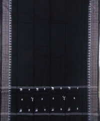 White and black  colour handwoven cotton suit pieces