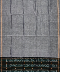 Green and gray colour handwoven cotton suit pieces