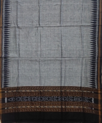 Black and gray colour handwoven cotton suit pieces