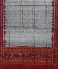 Marron and gray  colour handwoven cotton suit pieces