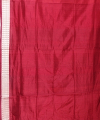 Maroon sandalwood colour handwoven silk saree