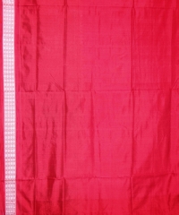 Red black colour handwoven silk saree