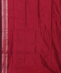 Navy blue maroon colour handwoven silk saree