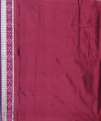 Green maroon colour handwoven silk saree