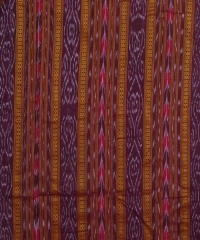 Maroon yellow colour handwoven punjabi
