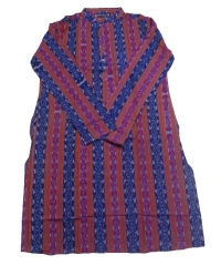 Bronze Pink blue colour handwoven punjabi