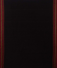 Black handwoven dongria cotton saree