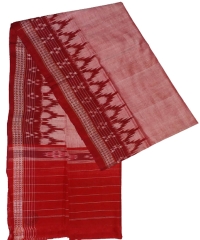 Watermelon red colour handwoven cotton gamuchha