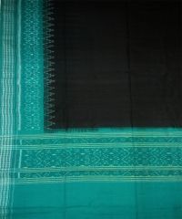 Black green colour handwoven cotton dupatta