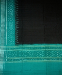 Black green colour handwoven cotton dupatta