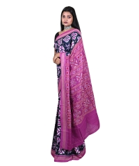  Prussian Pink  colour handwoven cotton saree