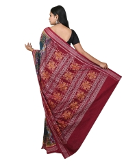 Multi colour handwoven cotton saree