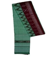 Green  maroon colour handwoven cotton gamuchha