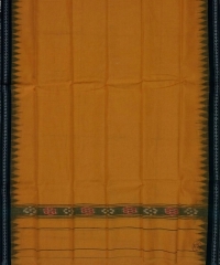 Yellow green colour handwoven cotton gamuchha